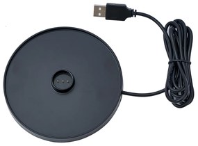 Tafellamp donkergrijs incl. LED IP65 oplaadbaar met laadstation - Bass