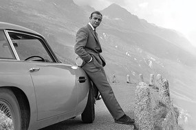 Poster James Bond - Connery & Aston Martin, (91.5 x 61 cm)