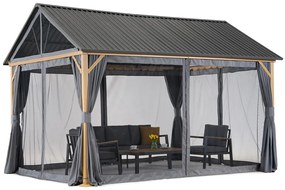Teramo Premium 3x4 Tuinpunt metalen tuinhuisje