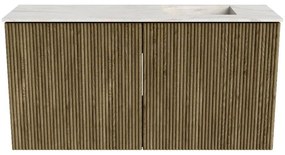 Mondiaz Joya DLux 80cm toiletmeubel dusk met wastafel faye rechts 1 kraangat ostra
