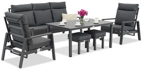 Tuinmeubelset Murcia Garden Point antraciet aluminium