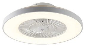LED Plafondventilator met lamp wit met stereffect dimbaar - Climo Modern rond Binnenverlichting Lamp