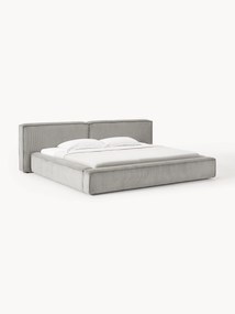 Gestoffeerd corduroy bed Lennon met opbergruimte
