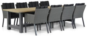 Tuinset 8 personen 300 cm Wicker Grijs Garden Collections Oxbow/San