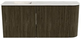 Mondiaz Joya DLux 90cm toiletmeubel ronding rechts shadow met wastafel faye links 1 kraangat ostra