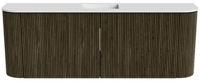 Mondiaz Joya 115cm toiletmeubel ronding links/rechts shadow met wastafel faye midden zonder kraangat talc