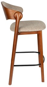 Dutchbone Babington Vintage Barkruk Walnoot