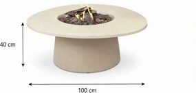 Cosidune Loft Beige Fire Pit Incl. Burner Aluminium Zand/Beige