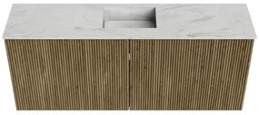 Mondiaz Joya DLux 100cm toiletmeubel dusk met wastafel faye midden zonder kraangat opalo