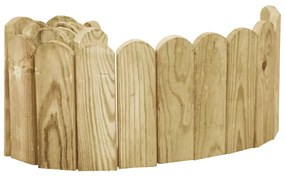 vidaXL Gazonrand 120 cm geïmpregneerd grenenhout groen