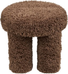 Gisborne Poef Fluffy - Brown