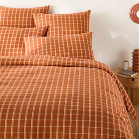 Dekbedovertrek in katoen, Brieuc karamel