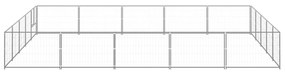 vidaXL Hondenkennel 25 m² staal zilverkleurig