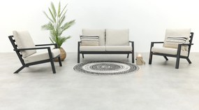 Boston stoel bank (2-zits) loungeset - 3-delig