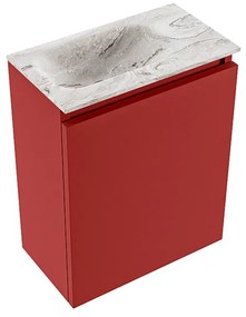 Mondiaz Ture DLux toiletmeubel 40cm fire met wastafel glace links met kraangat