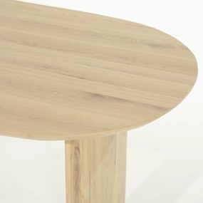 Eleonora Dex Eiken Eettafel Ovaal Naturel 300x100 Cm - 300 X 110cm.
