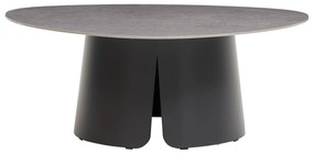 Serenno lounge tuintafel 97x97xH37 cm aluminium antraciet