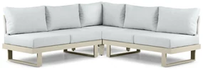 Hoek loungeset 5 personen Aluminium Taupe  Lifestyle Garden Furniture Lorenzo