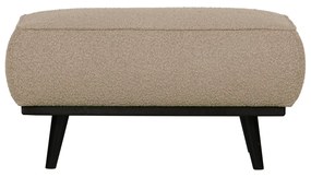 BePureHome Statement Retro Hocker Boucle Beige