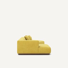 Linkse open hoekbank in gechineerde stof, Jacopo