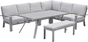 Garden Impressions Camilo lounge dining set 6-delig rechts - taupe