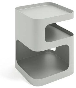 Nachtkastje van staalmetaal, 2 nissen, Sandoval