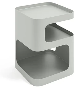 Nachtkastje van staalmetaal, 2 nissen, Sandoval