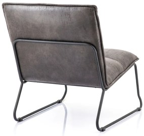 Eleonora Ruby Fauteuil Antraciet Kunstleer