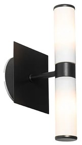 Moderne badkamer wandlamp zwart IP44 2-lichts - Bath Modern G9 Lamp