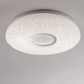 Moderne plafondlamp met dimmer met sterrenhemel incl. LED afstandsbedieding - Jona Modern rond Binnenverlichting Lamp