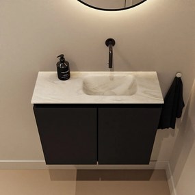 Mondiaz Ture DLux toiletmeubel 60cm urban met wastafel ostra rechts zonder kraangat