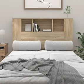 vidaXL Hoofdbordkast 120x18,5x104,5 cm sonoma eikenkleurig