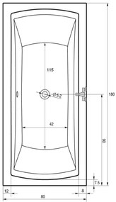 Badstuber Orient badkuip 180x80cm wit