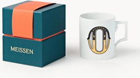 Handgemaakte beker Initials met decoratief motief