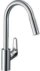 Hansgrohe Focus 1-gr keukenmkr 240 m/uittrekb vuistdouche chroom 31833000