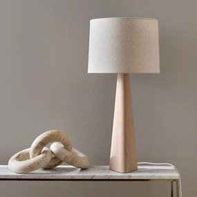 Lamp in eikenhout en linnen, Nestwood