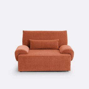 2-zits corduroy slaapbank met koffer, MAONA