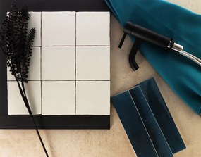 Hoogglans Handvorm Wandtegel 13x13 Cm Baltimore Creme RBT66