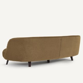 5-zits bank in linnen fluweel, Rosebury, ontwerp Emmanuel Gallina