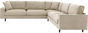 Goossens Bank Jonas beige, stof, 3,5-zits, urban industrieel