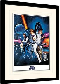 Ingelijste poster Star Wars: A New Hope - One Sheet