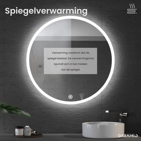 Ronde spiegel met verlichting E1