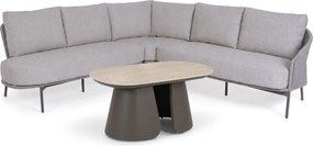 Hoek loungeset 5 personen Rope Grijs 4 Seasons Outdoor Florence/Miyora