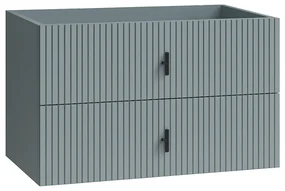 Muebles Raya onderkast ribbelfront 100cm met 2 softclose lades blauwgrijs