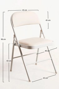 Set van 6 klapstoelen voor evenementen Pad