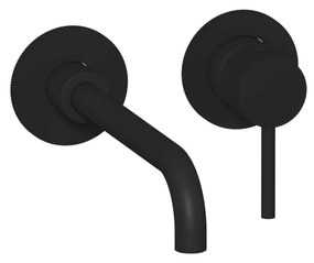 Plieger Roma inbouw wastafelkraan coldstart zwart mat