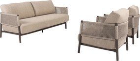 4 Seasons Savanne loungeset 3-delig - terre