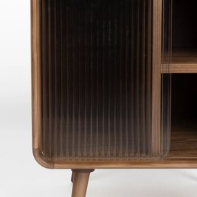 Zuiver Rise Walnut Design Nachkastje Gebogen Walnoot - 50x40x55cm.