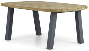 Lifestyle Garden Furniture Falcon/Glasgow Dining Tuinset X Aluminium/Teak Grijs