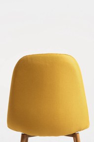 Set 4 Teok Stoffen Stoelen